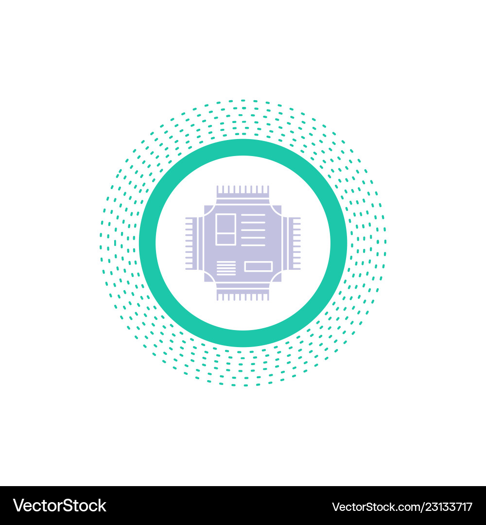 CPU Microchip Technology Icon vector image