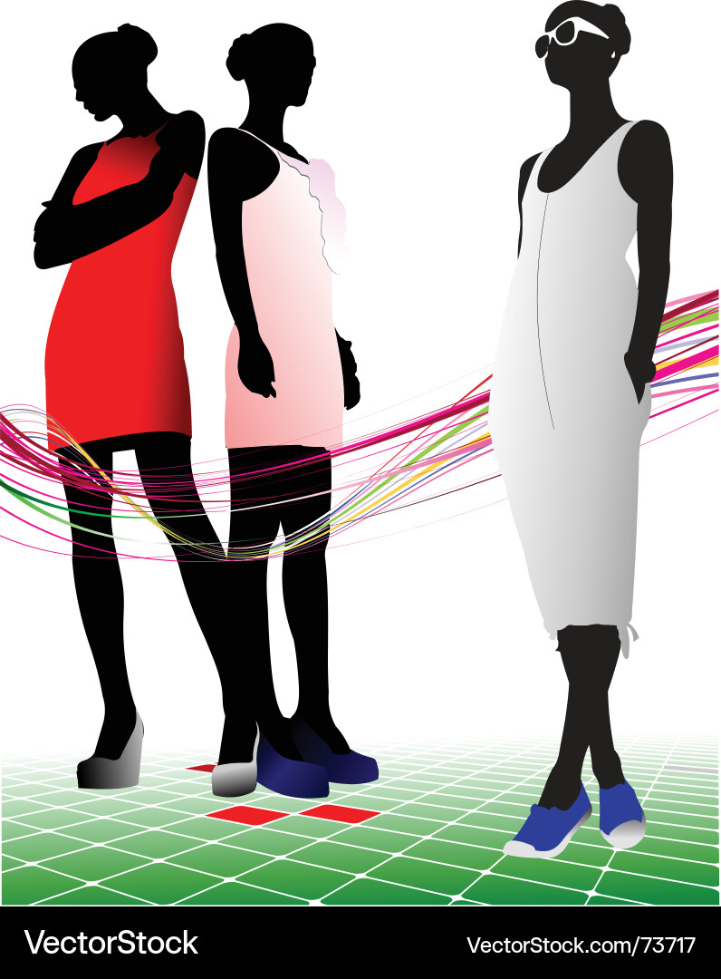 Girls Vector Image