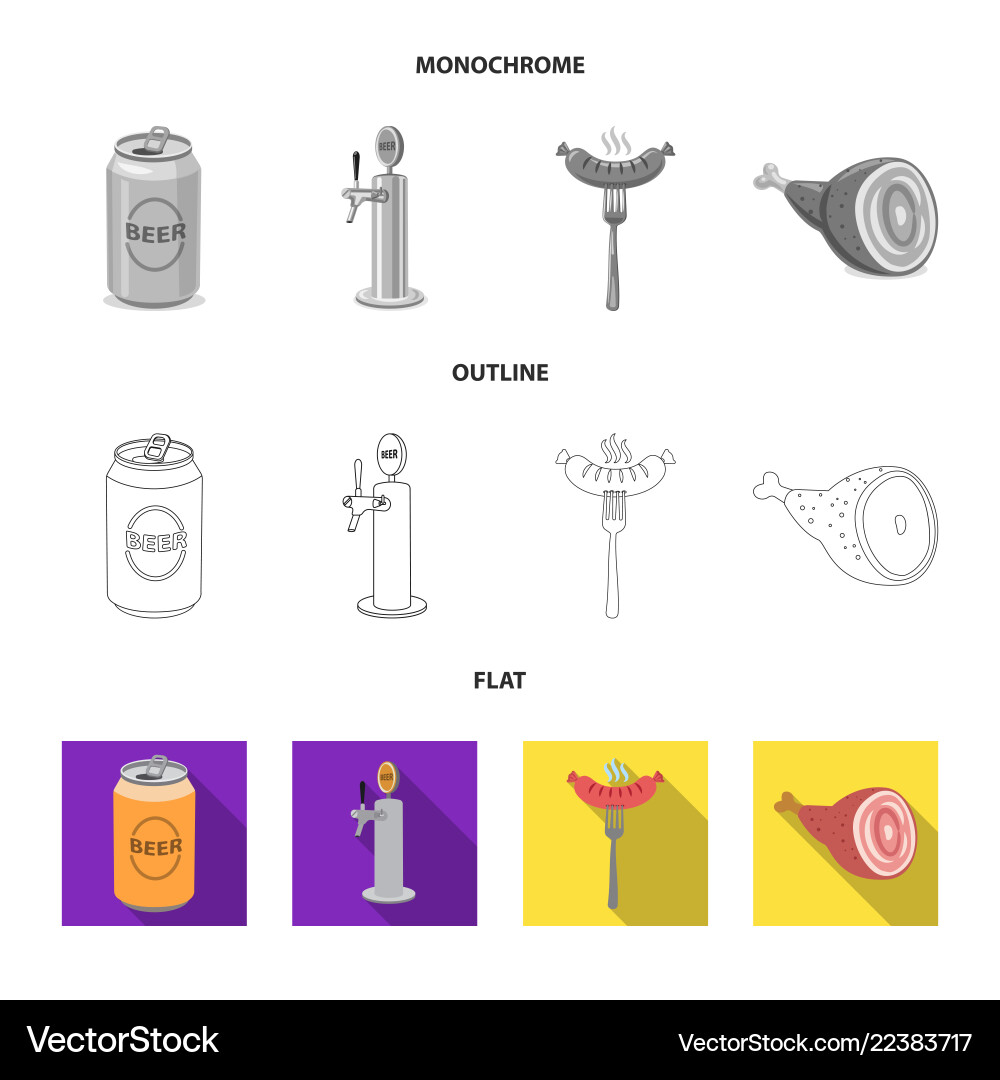 Isolated object of pub and bar logo set Isolated object of pub and bar logo set vector image