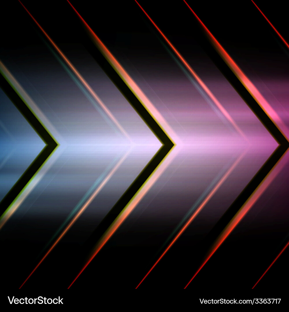 Metallic Arrow Pattern Background Vector Image