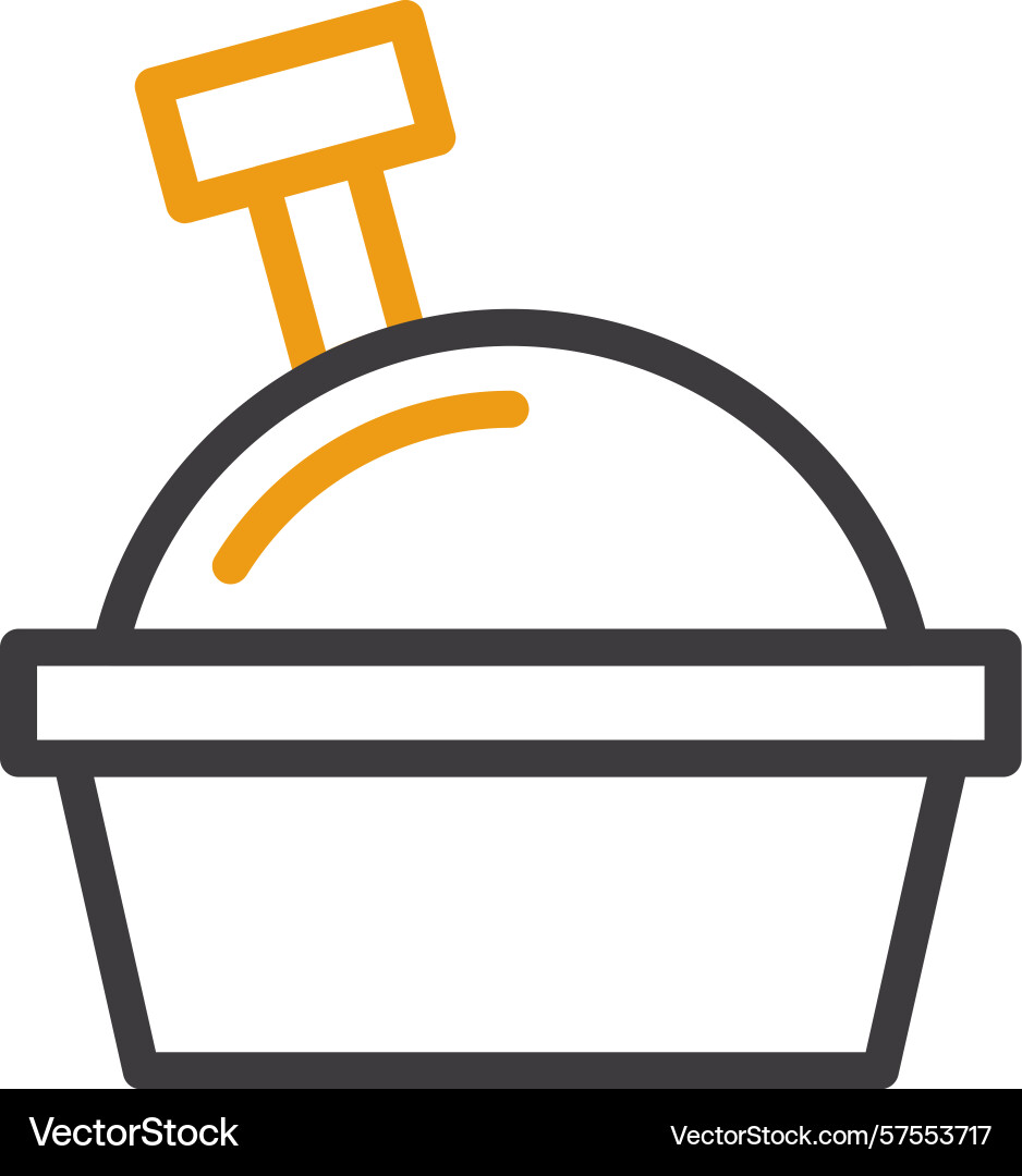 Sandbox two color icon Vector Image