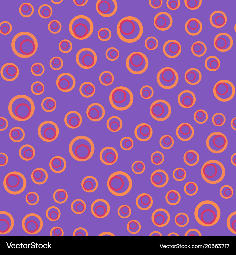 Seamless pattern with dots and round shapes vector image