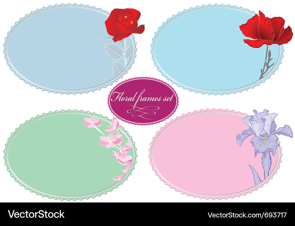 Summer and spring frames Vector Image