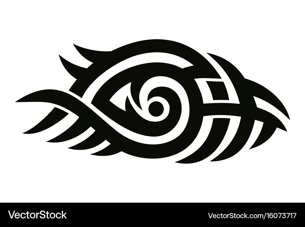 Tribal tattoo design vector image