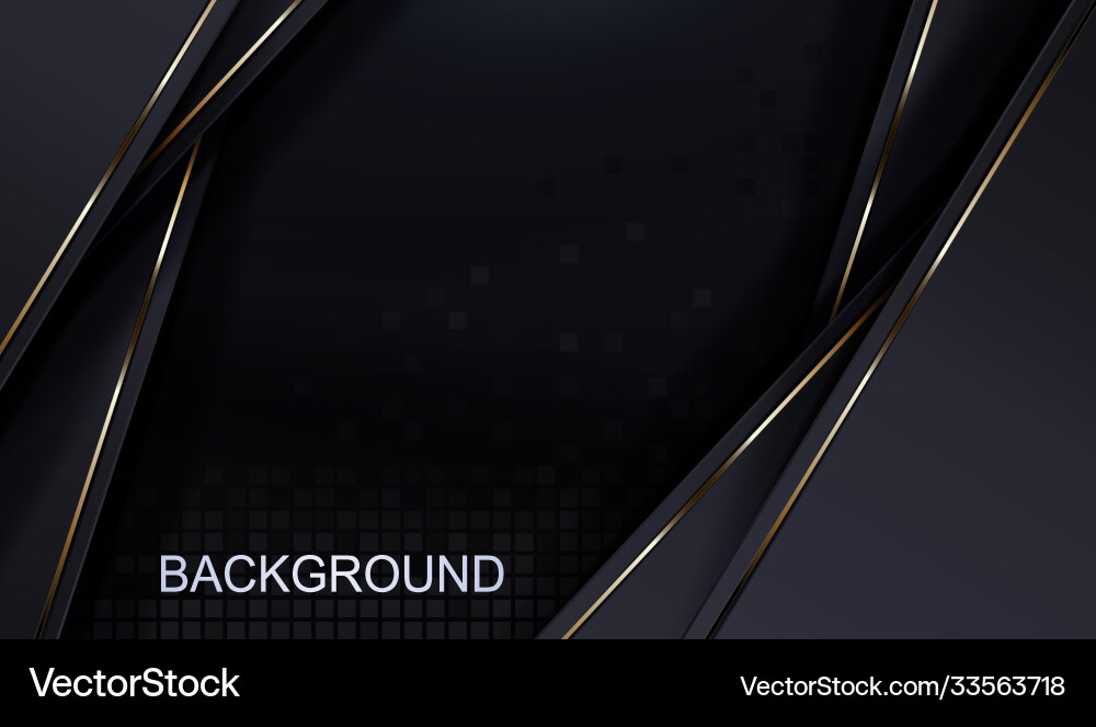 Abstract dark design with a gradient gray vector image