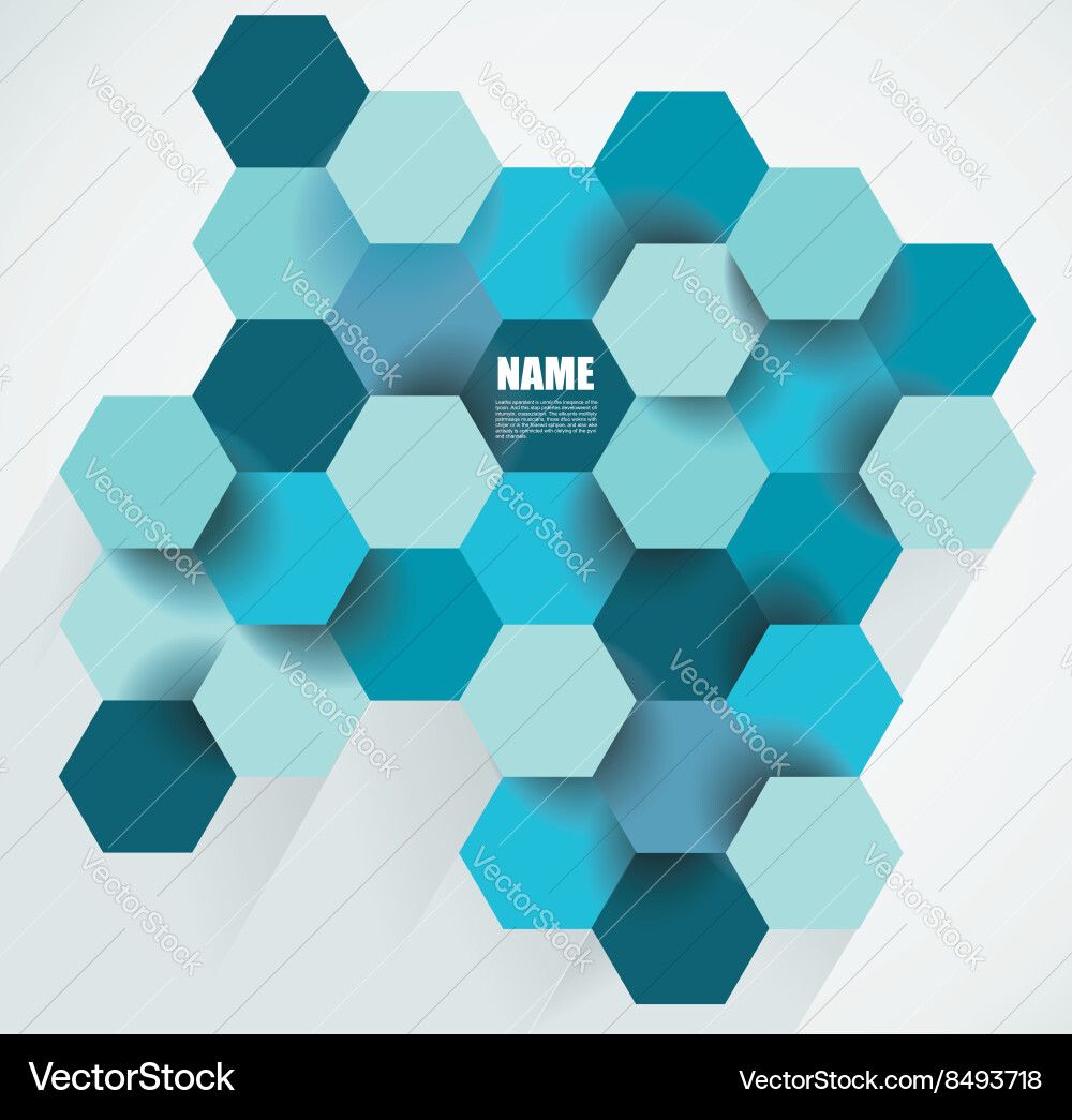 Abstract Hexagon Pattern Background vector image