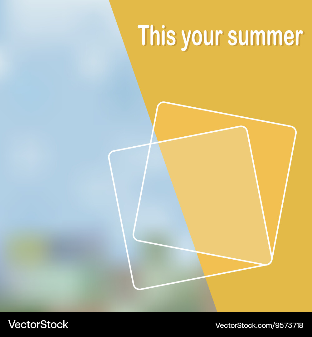 Abstract with a summer background Vector Image
