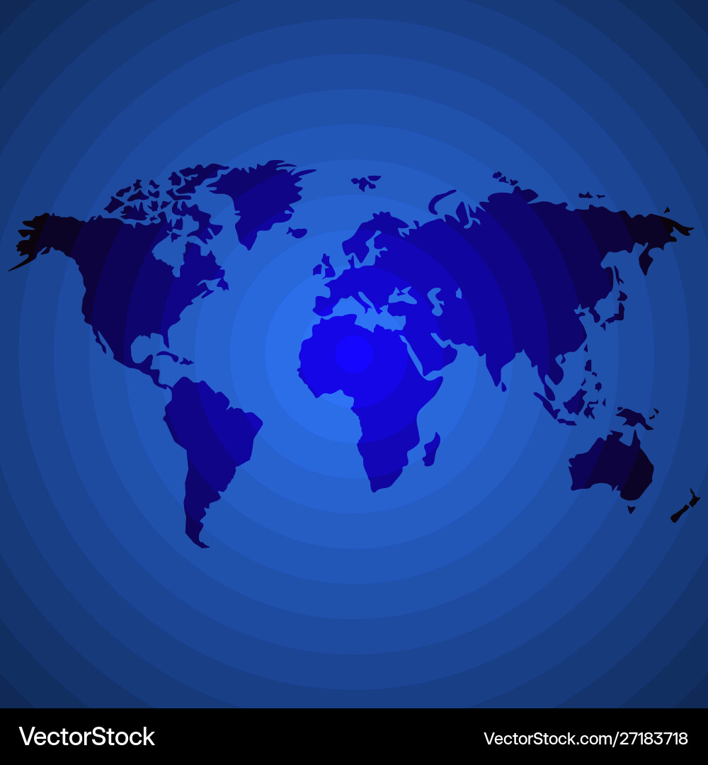 Abstract world map halftone circles Abstract world map halftone circles vector image