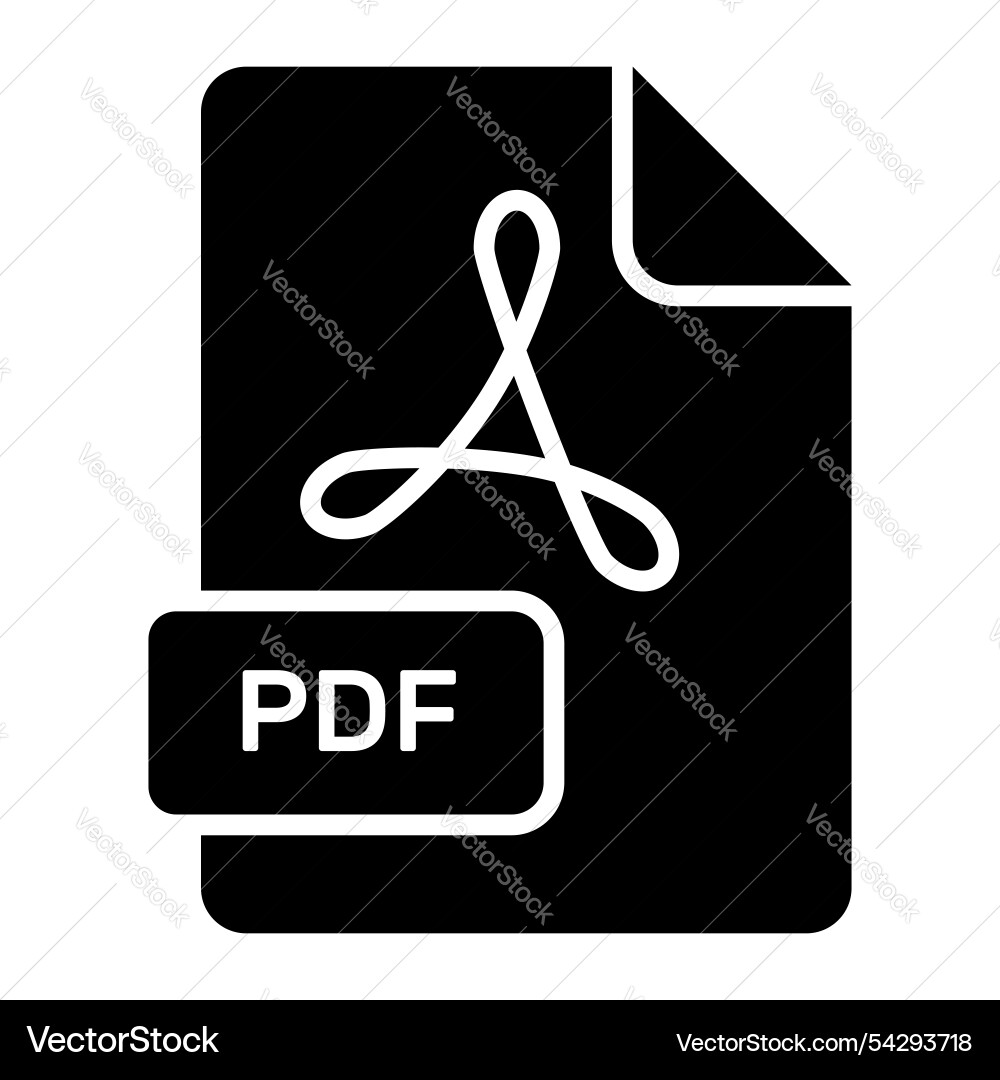 An amazing icon of pdf file editable design Vector Image