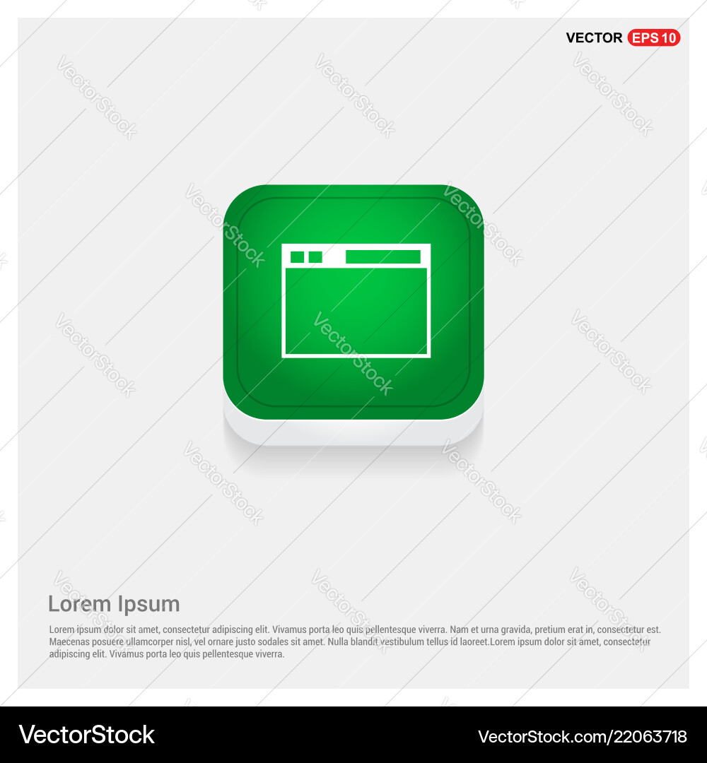 App window interface icon vector image