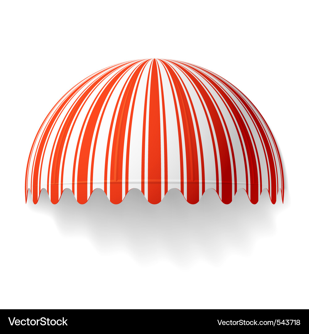 Bunt Dome Awning Vektorbild