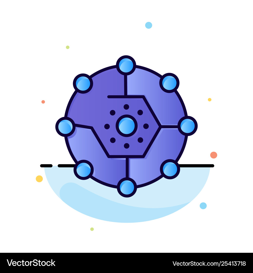 Computing share connectivity network Computing share connectivity network vector image