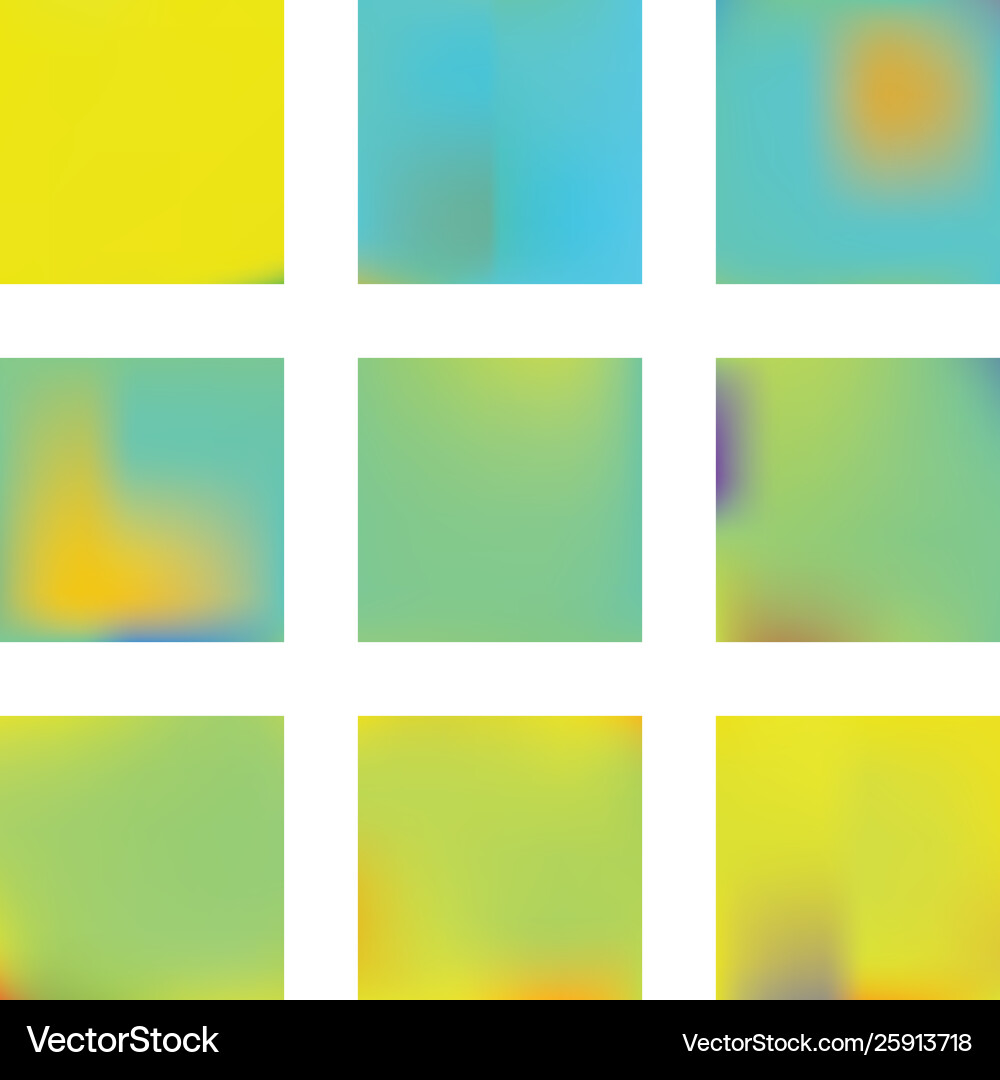 Gradient mesh painted in different colors Vector Image