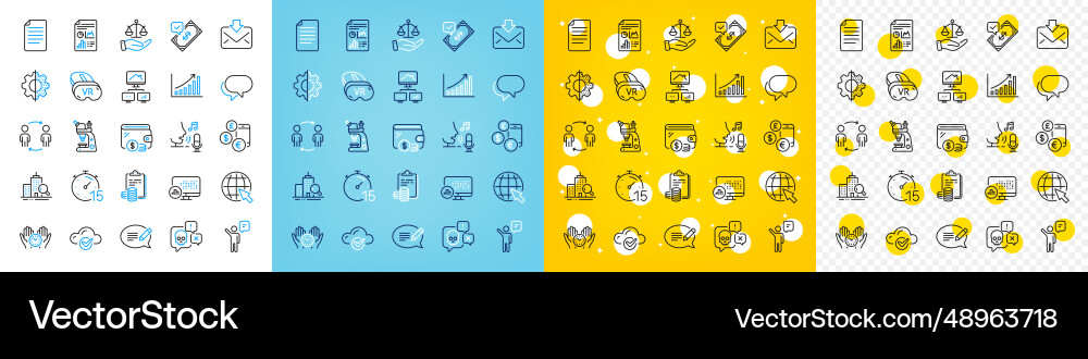 Icons set of microscope file and graph Icons set of microscope file and graph vector image