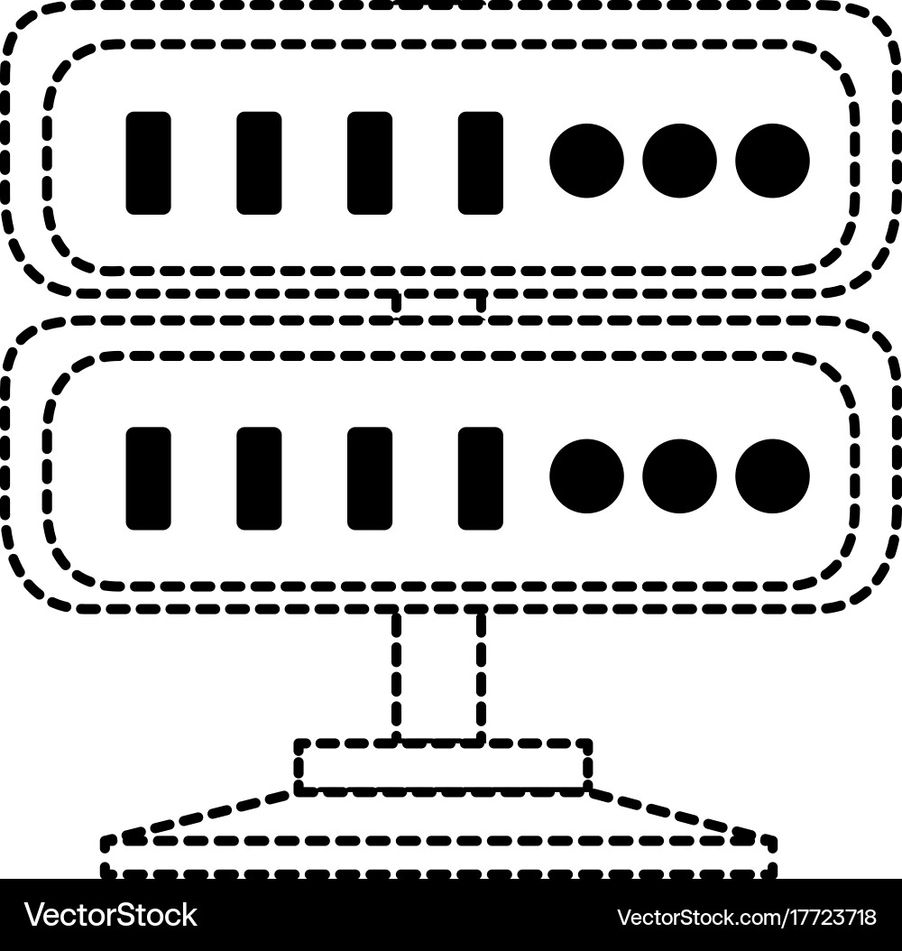 Server data center icon vector image