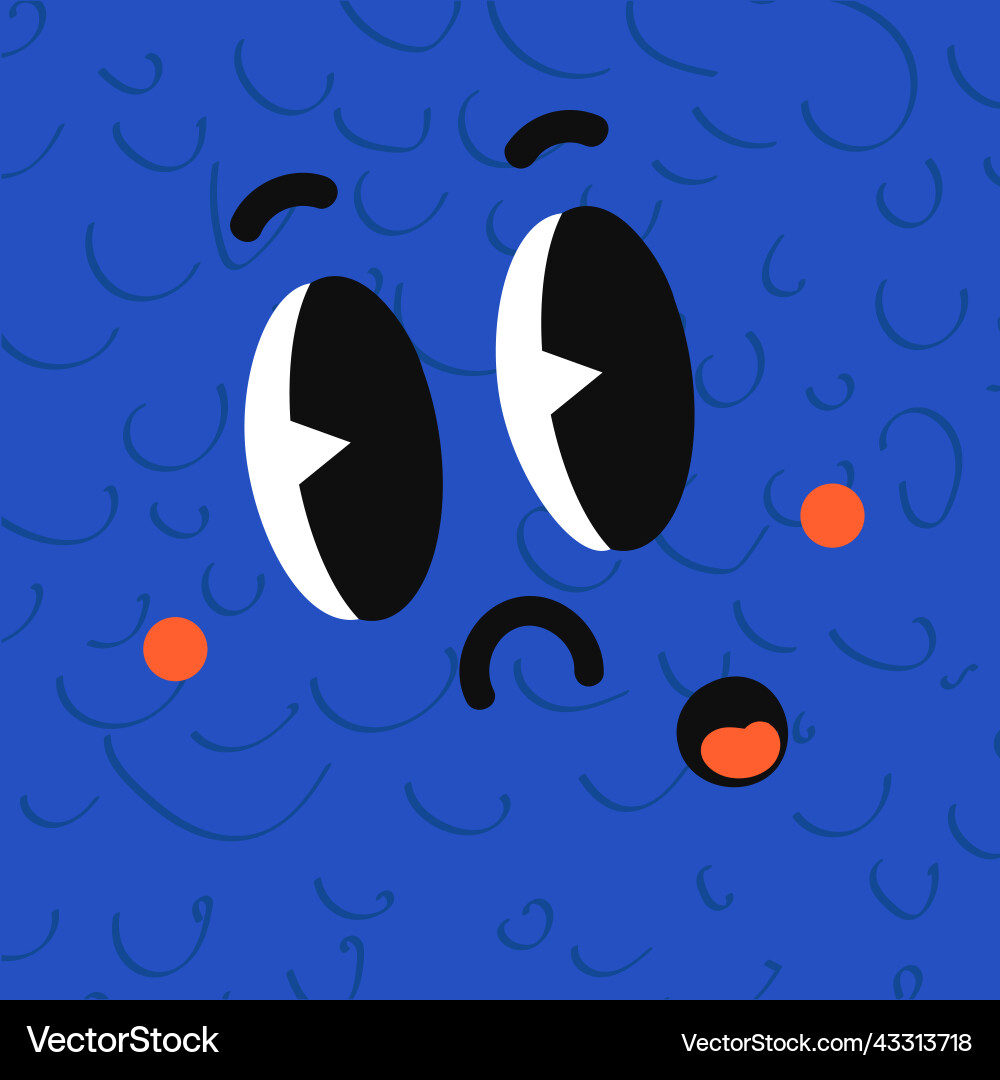 Smiled emotion face Smiled emotion face vector image