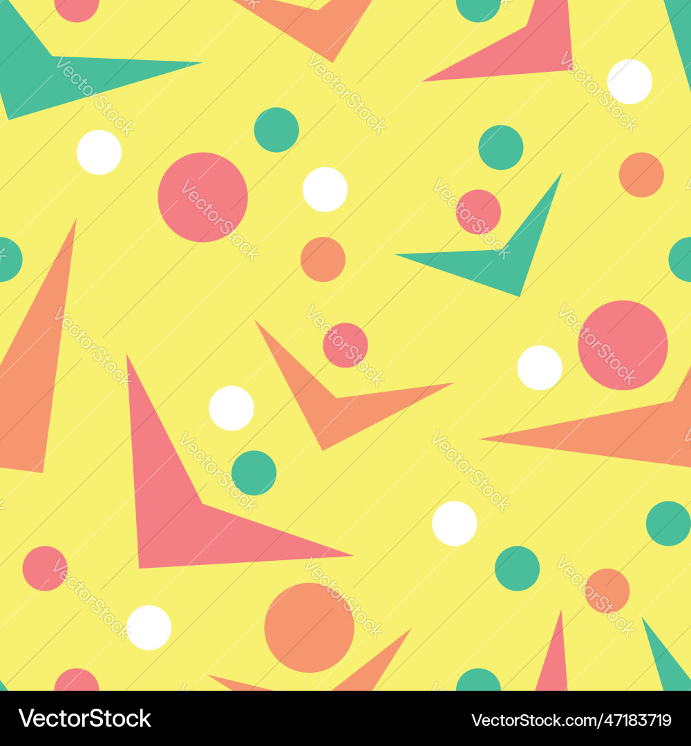 Abstract yellow pattern with circles Vector Image