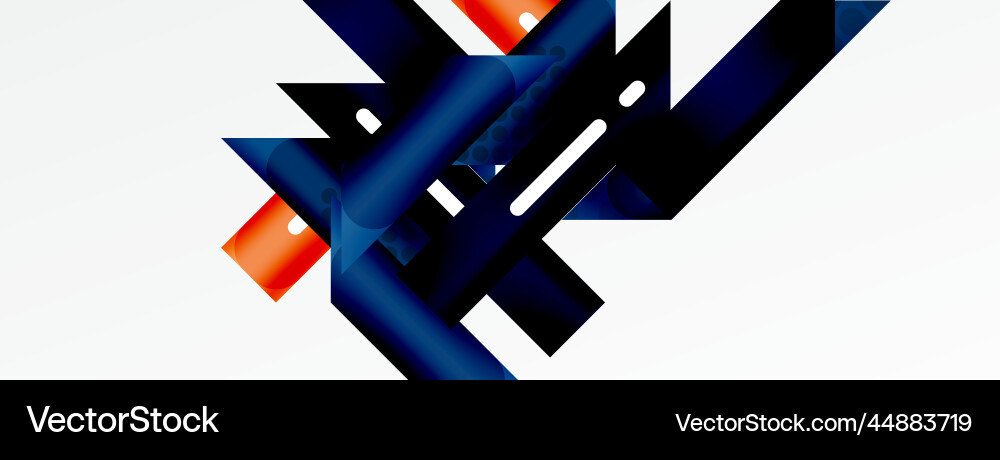 Background color abstract overlapping stripes vector image