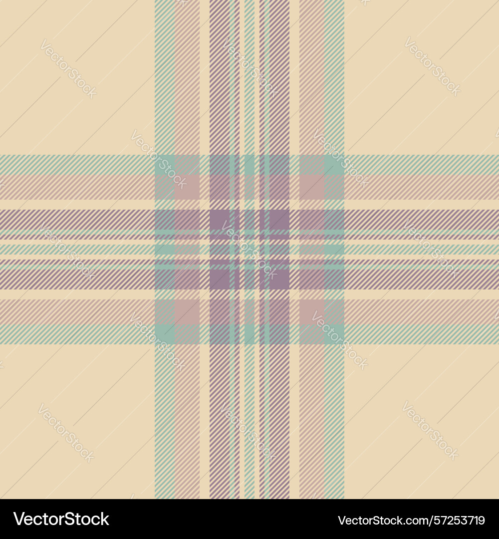 Elegant tartan pattern with a soft muted palette vector image