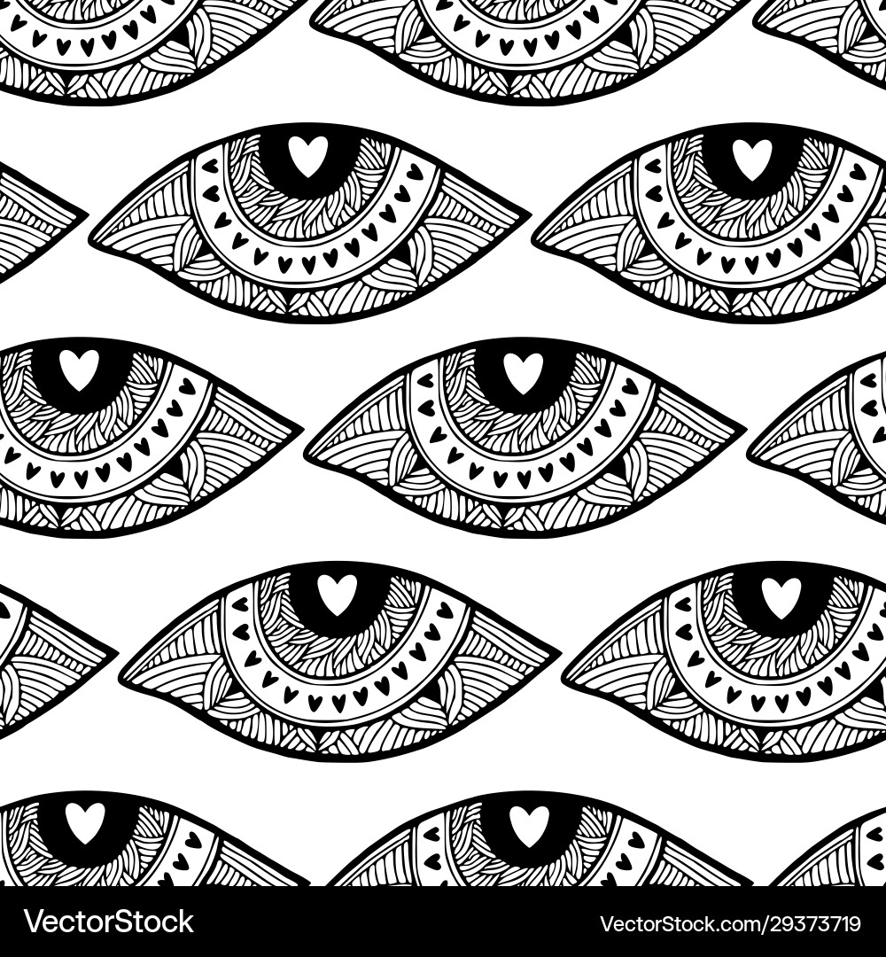 Eyes repeating pattern for textile design Eyes repeating pattern for textile design vector image
