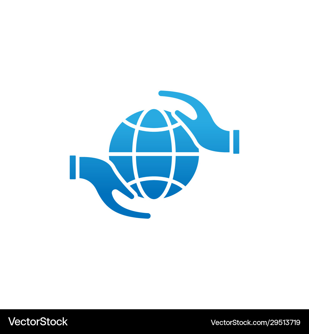Globe icon design for website mobile Vector Image