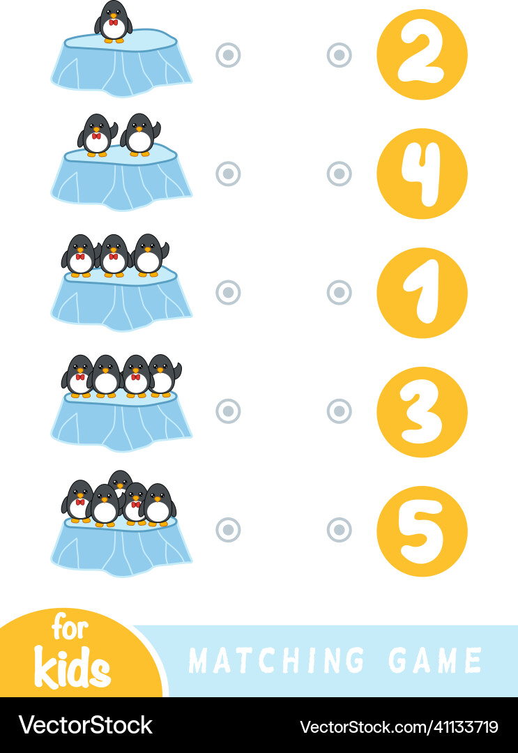 Matching game for children count how many Matching game for children count how many vector image