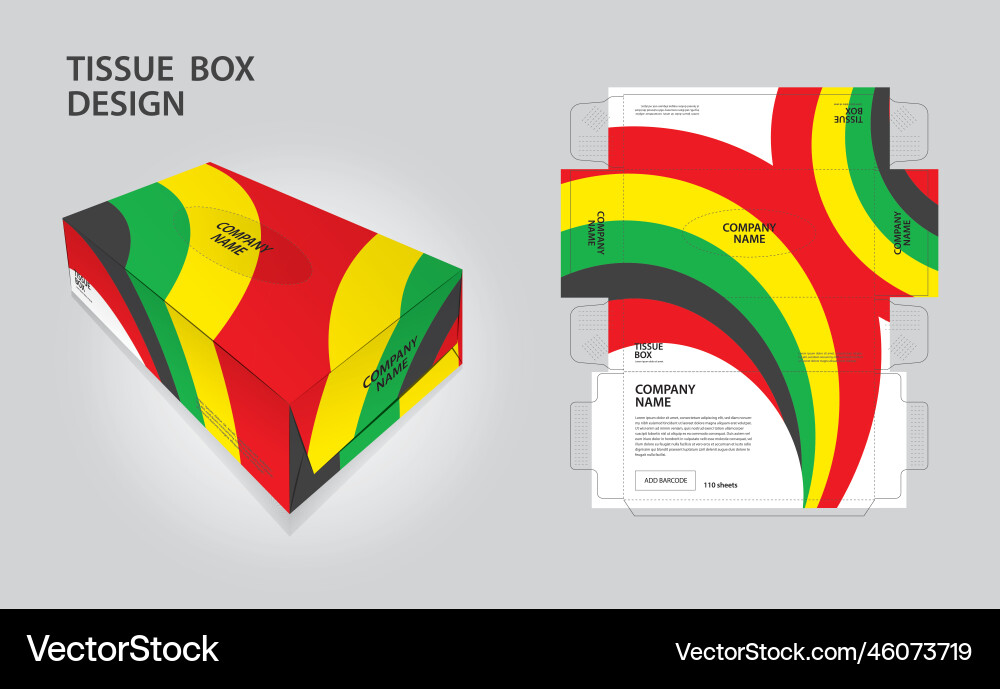 Tissue Box Verpackung Design auf geometrische Tissue Box Verpackung Design auf geometrische vektorbild