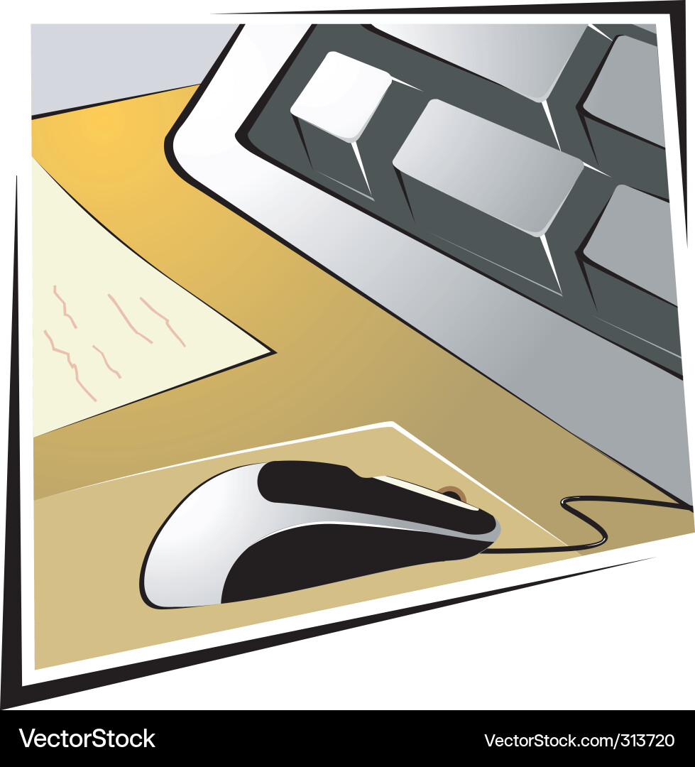 Computer keyboard Vector Image