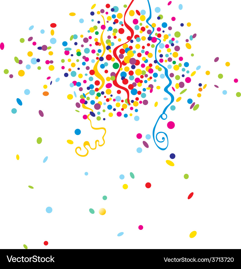 Confetti Royalty Free Vector Image - VectorStock