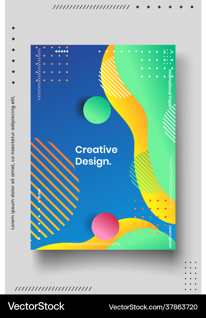 Cover design template set with abstract lines Cover design template set with abstract lines vector image