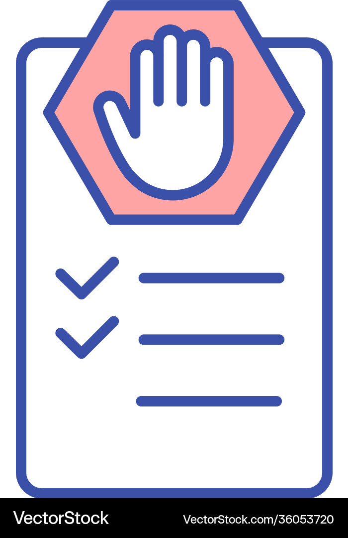 Create no list rgb color icon Create no list rgb color icon vector image