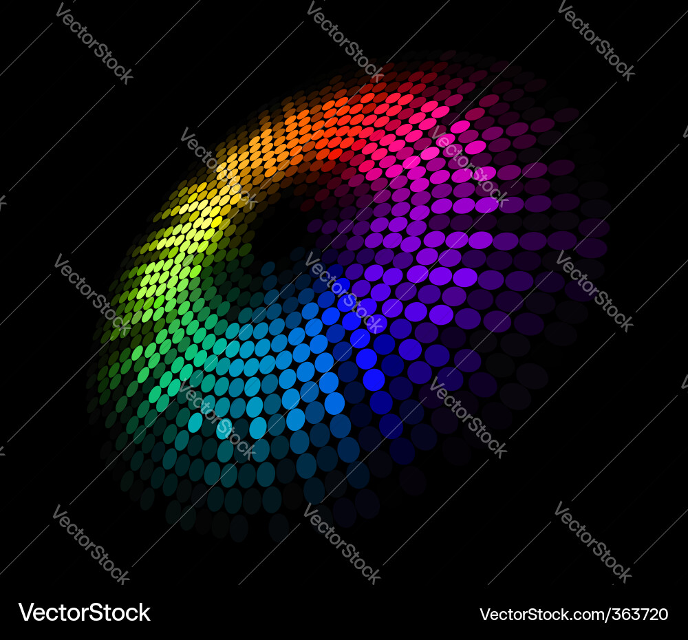 Dynamic Color Swirl Vector Image
