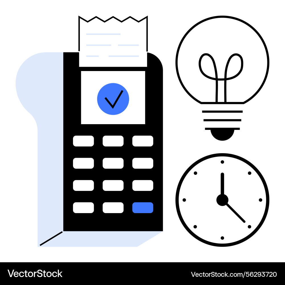 Efficiency in payment processing with time Efficiency in payment processing with time Vector Image