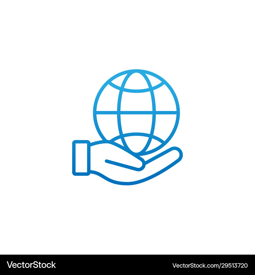 Globe icon design for website mobile Globe icon design for website mobile Vector Image