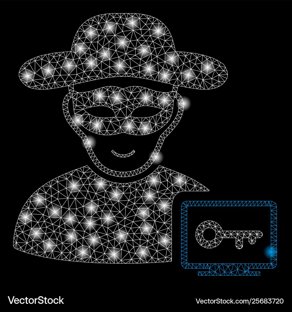 Golden square pattern computer hacker Golden square pattern computer hacker vector image