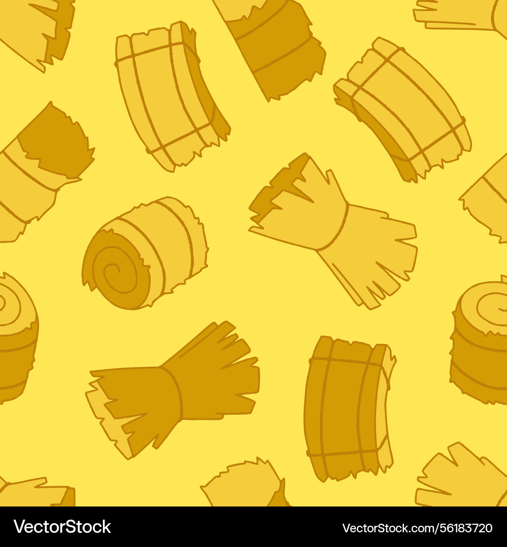 Hay seamless pattern background for surface print vector image