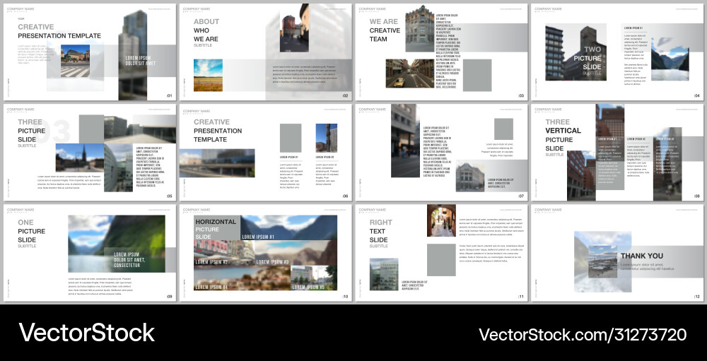Minimale Präsentationen Design Portfolio Minimale Präsentationen Design Portfolio vektorbild