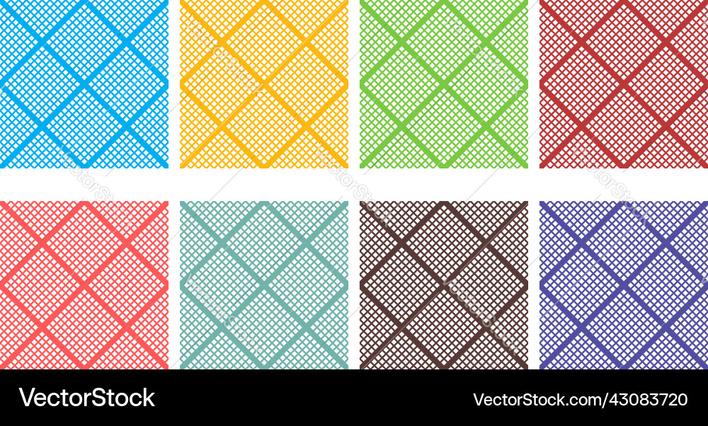 Mosaic seamless repeatable pattern background set Mosaic seamless repeatable pattern background set Vector Image