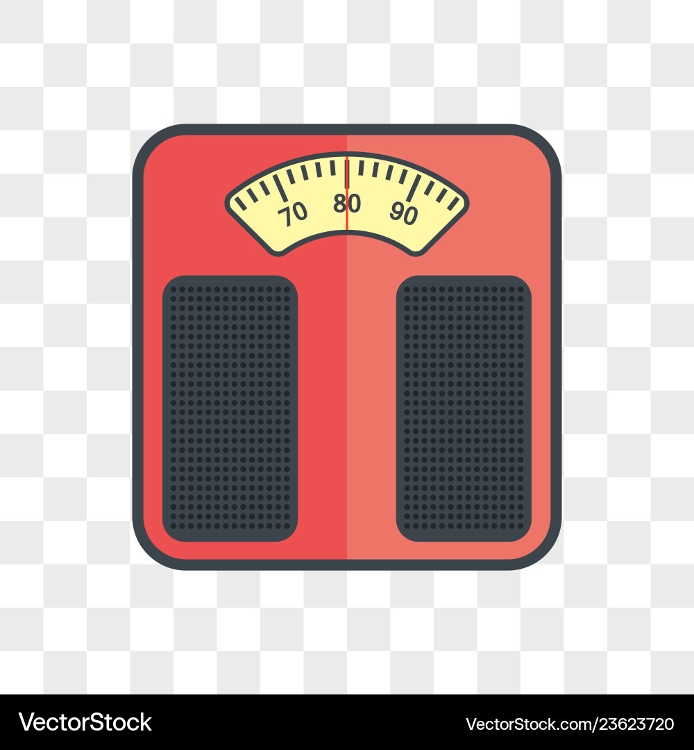 Scales dial on transparent background Vector Image