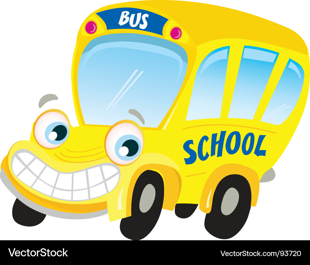 Yellow School Bus Vector Image