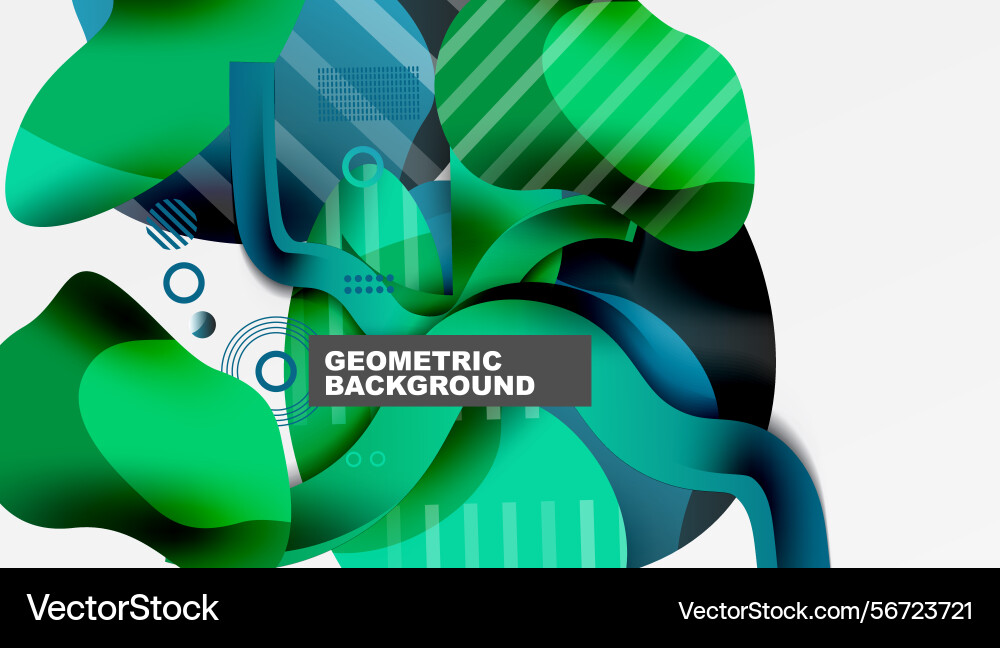 Abstract geometric shapes overlap creating Abstract geometric shapes overlap creating vector image