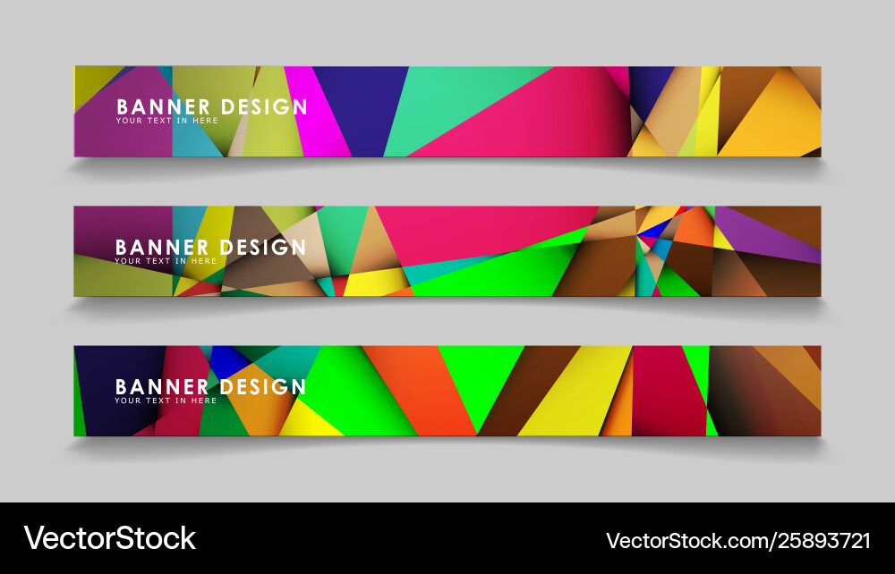 Abstract rectangular banners with colorful Abstract rectangular banners with colorful vector image