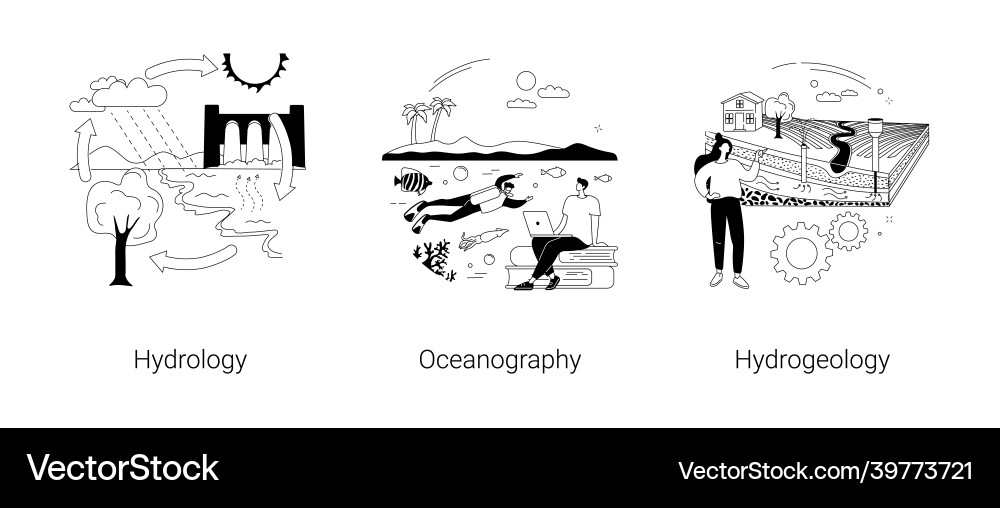 Applied geoscience abstract concept Vector Image