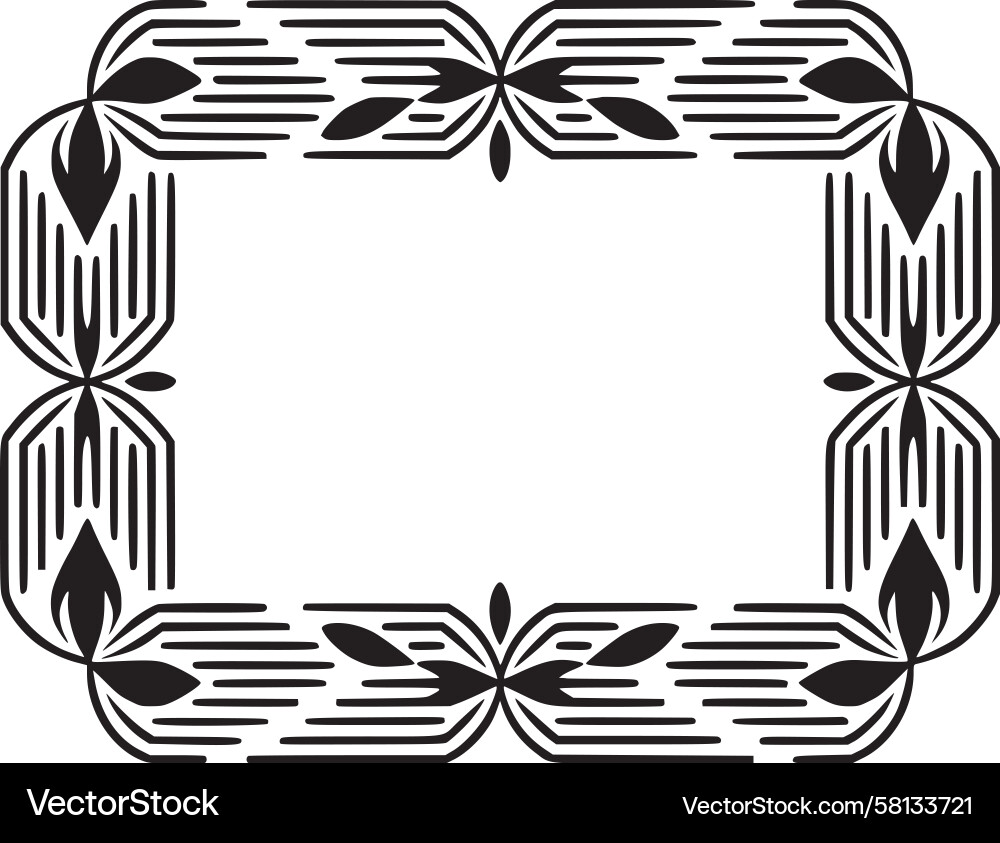 Art Deco Border Pattern Vector Image
