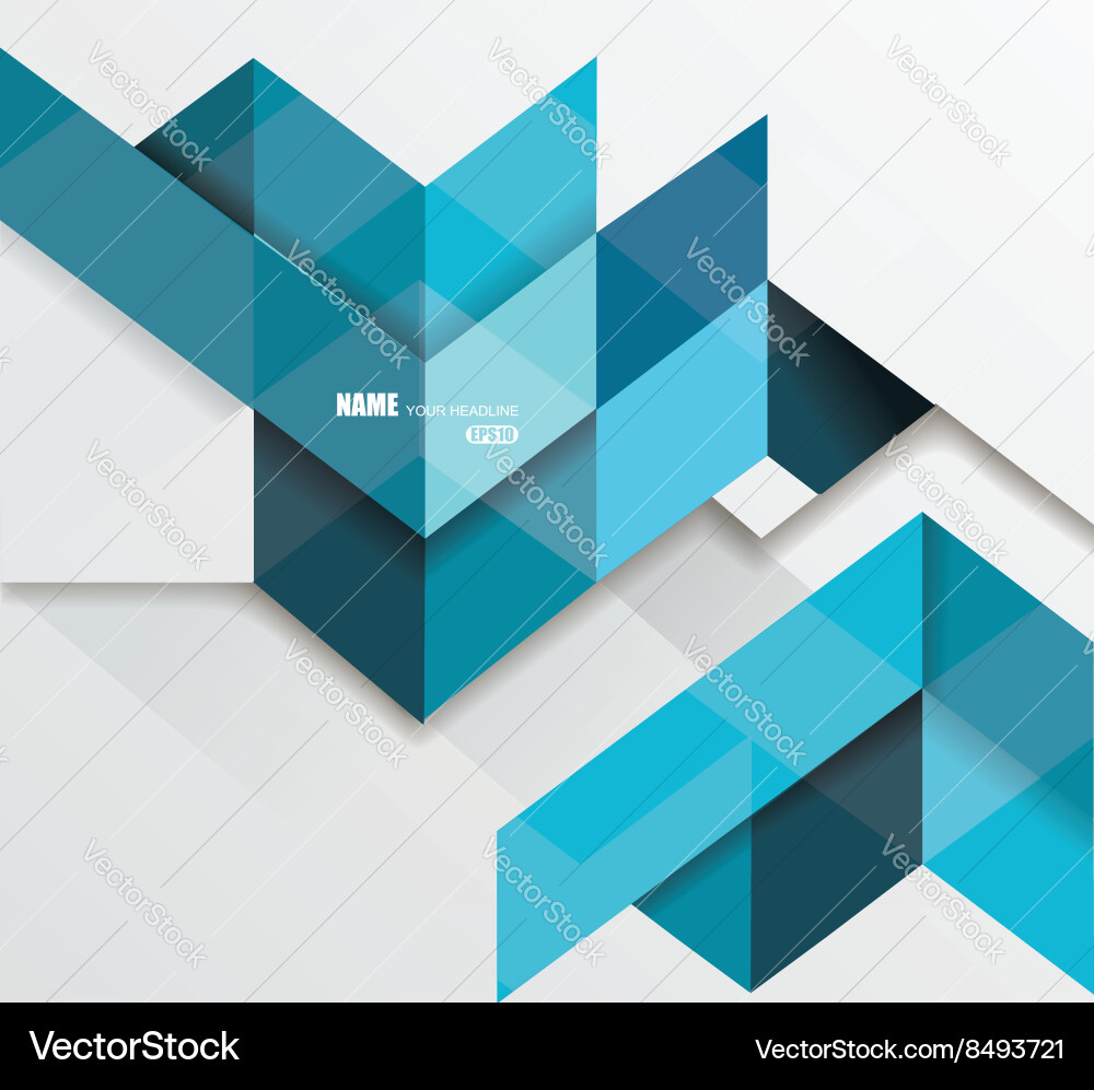 Blue geometrical abstract lines structure vector image