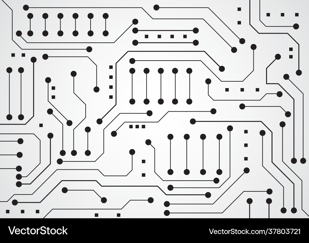 Circuit technology background with hi-tech Circuit technology background with hi-tech vector image