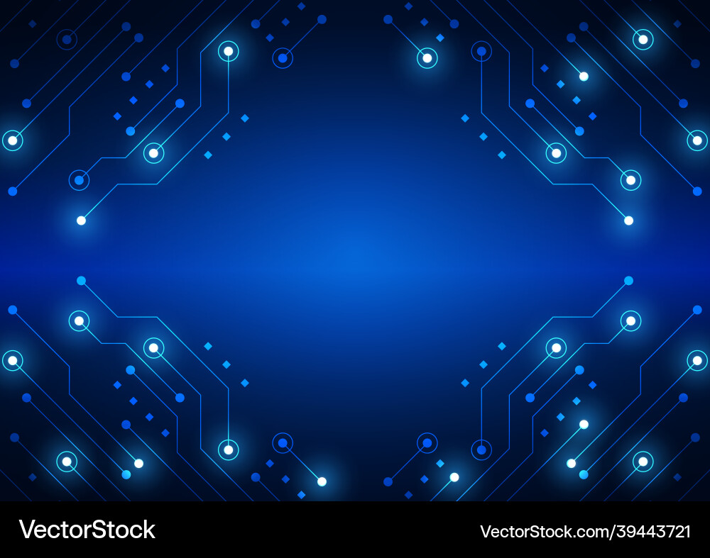 Circuit technology background with hi-tech Circuit technology background with hi-tech vector image
