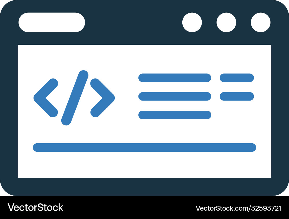 Code-Optimierung Icon Design vektorbild