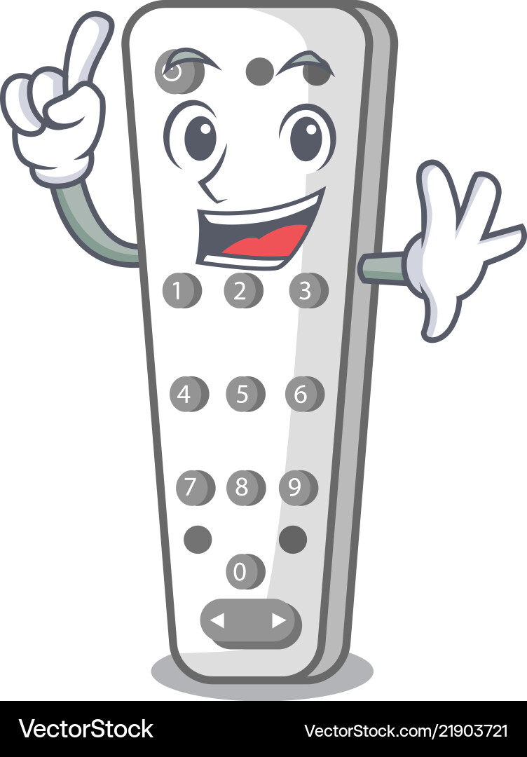 Finger Cartoon Fernbedienung der Klimaanlage Finger Cartoon Fernbedienung der Klimaanlage vektorbild