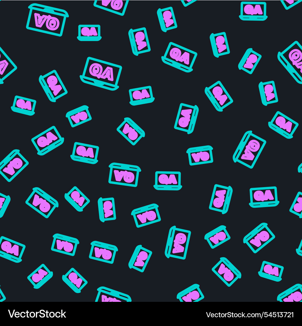 Line speech bubbles with question and answer icon Line speech bubbles with question and answer icon vector image